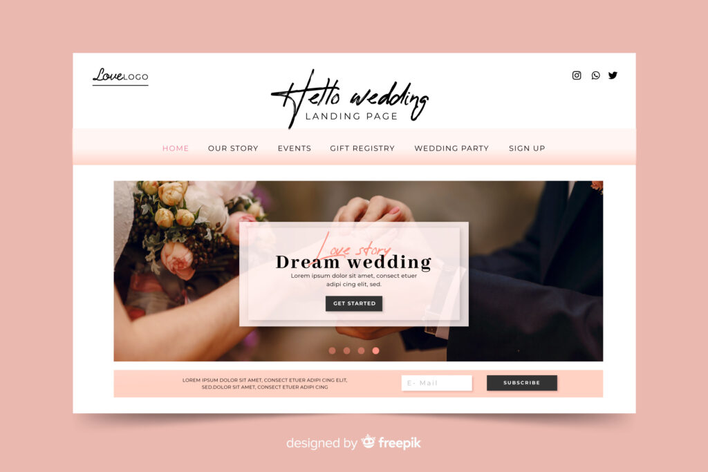 Hochzeitswebseiten